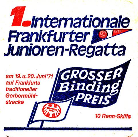 frankfurt f-he binding raute 2b (quad185-junioren regatta 1971-blaurot)